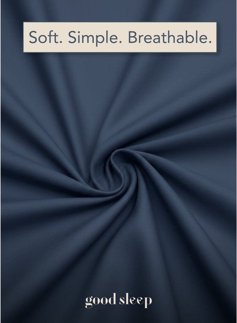 نوم جيد طقم لحاف فاخر مزدوج الألوان – 6 قطع بحجم كينغ (220×240 سم) | ألوان متعاكسة ناعمة ومقاومة للتجاعيد | صناعة دبي | يشمل غطاء لحاف بسحّاب، ملاءة مطاطية و 4 أغطية وسادة - Image 4